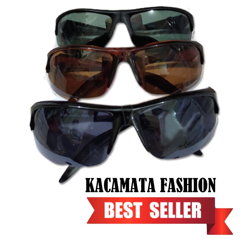 Kacamata Hitam Fashion Pria Wanita Sunglasses Unisex Kaca mata Gaya Kacamata Safety Berkendara