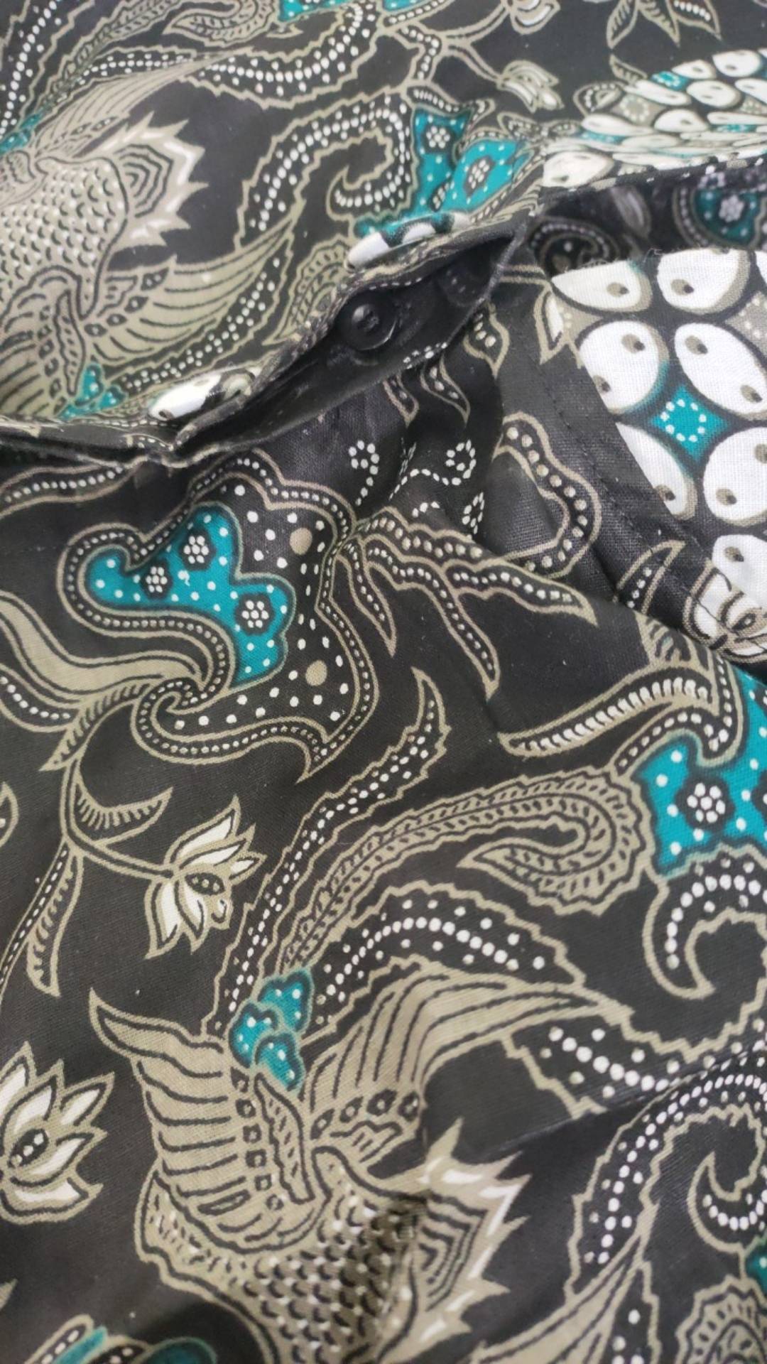Tey-17 Batik Wanita Asj Sa Hrb026 Kenongo Kemeja Tosca Pendek
