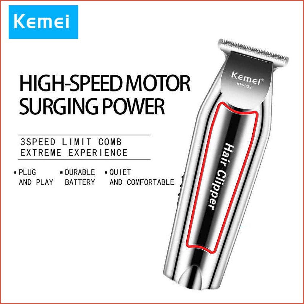 Hair Clipper Kemei Detailer KM-032 Mesin Cukur Rambut Kumis Jenggot Cordless