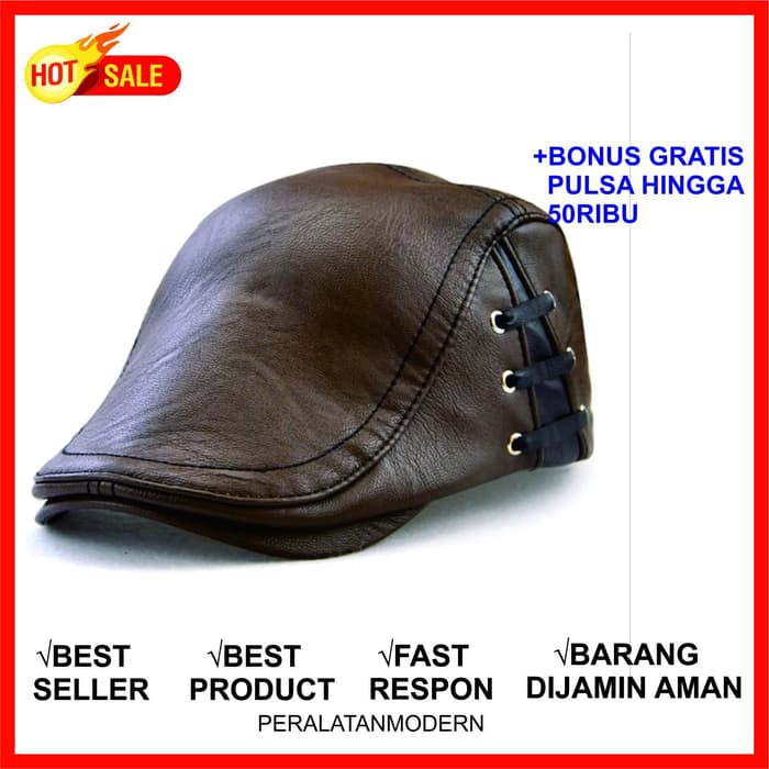 TOPI KULIT TOPI PELUKIS TOPI KODOK TOPI PRIA TOPI UNIK