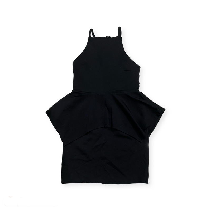 PRELOVED dress peplum hitam