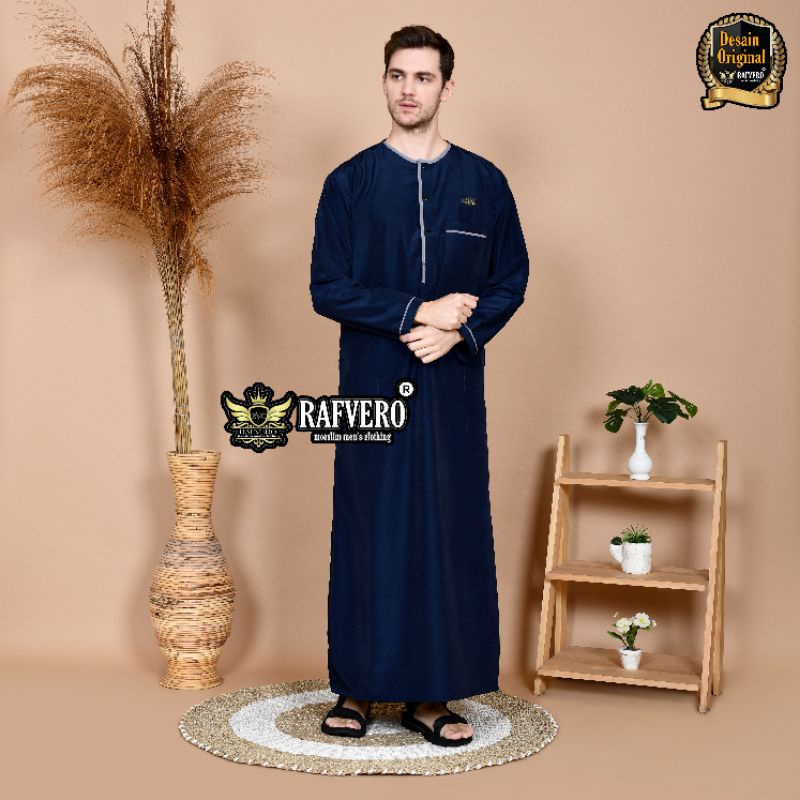 Gamis Jubah Pria Al-Ghaffi ORIGINAL RAFVERO - Gamis Pria Terbaru - Gamis Pria Termurah