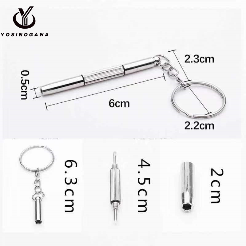 OBENG MULTIFUNGSI 3IN1/ obeng gantungan mini 3in1-YOSINOGAWA