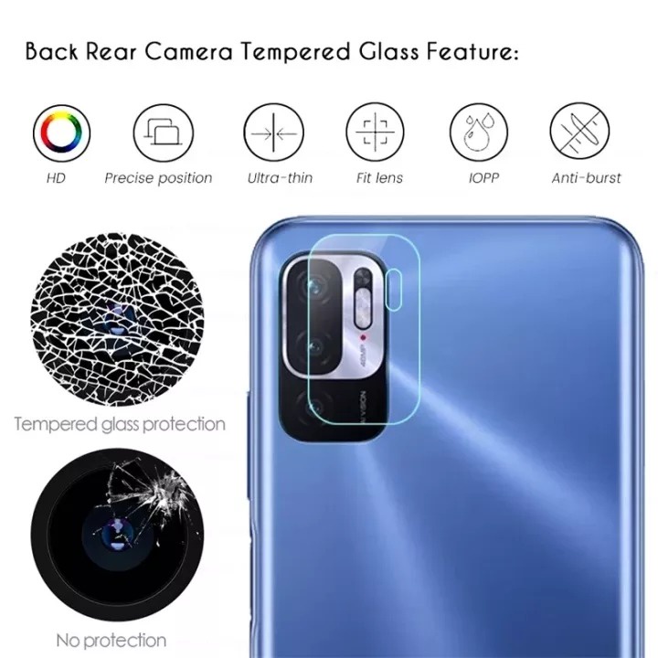 Pelindung Kamera Xiaomi Redmi 9A Mi A2 Mi 6X Note 10 5G Tempered Glass Protection Camera Kaca Transparan