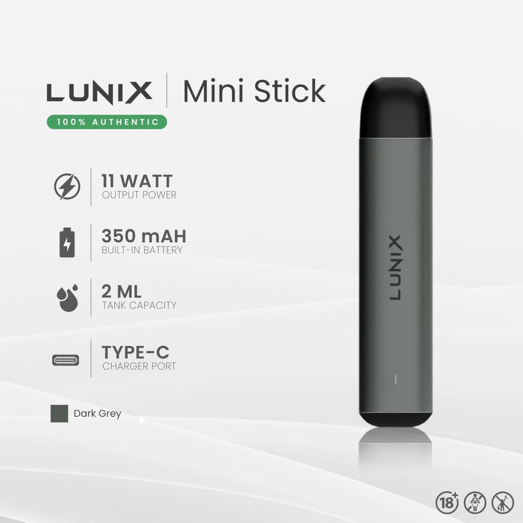 READY ! Lunix Mini Stick POD Kit 350mAh Refillable Authentic