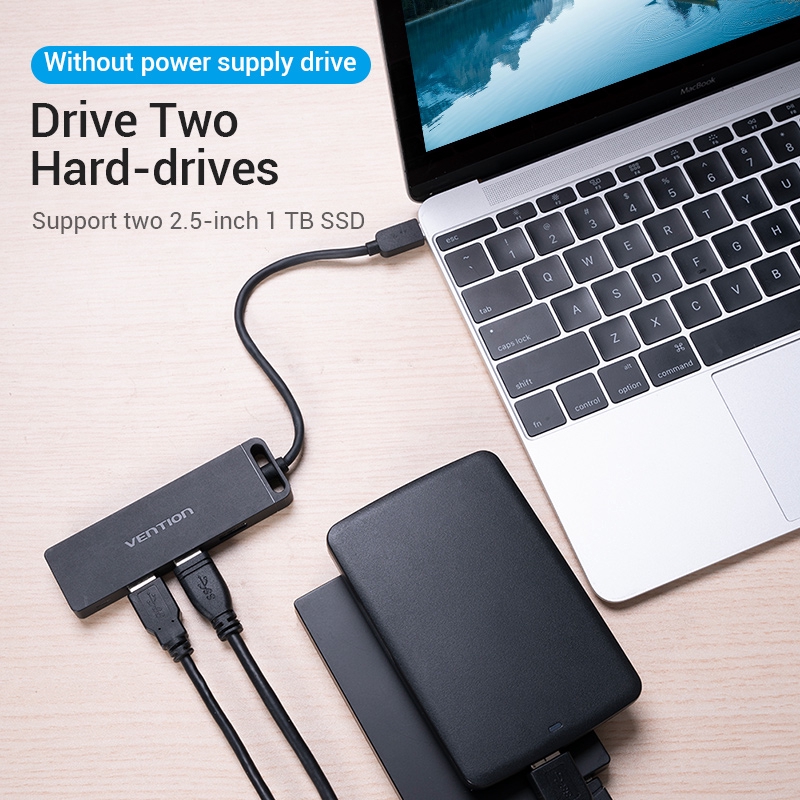 Vention Hub Adapter 4 Port Usb 3.0 Tipe C Kecepatan Tinggi Usb 3.0 Untuk Laptop Pc