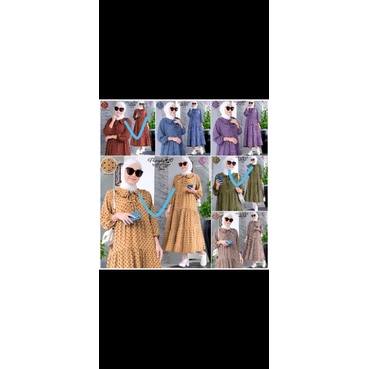 Gamis pungky midi #10 by Shofiya fashion