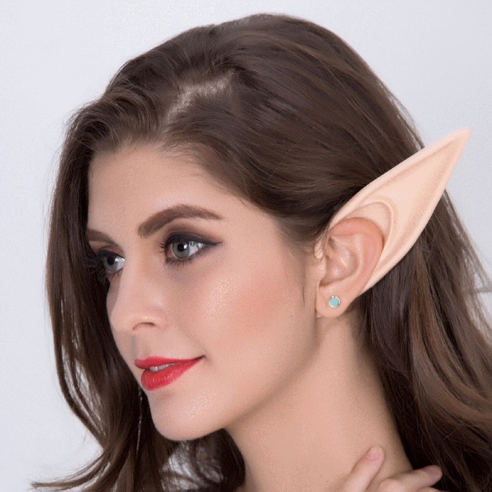 EEJ elf ear latex model jepit panjang 12 cm cosplay kuping telinga mainan