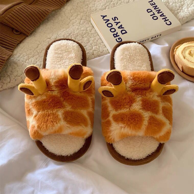 SANDAL RUMAH JERAPAH GIRAFFE SEPATU KAMAR PIYAMA SLIPPER