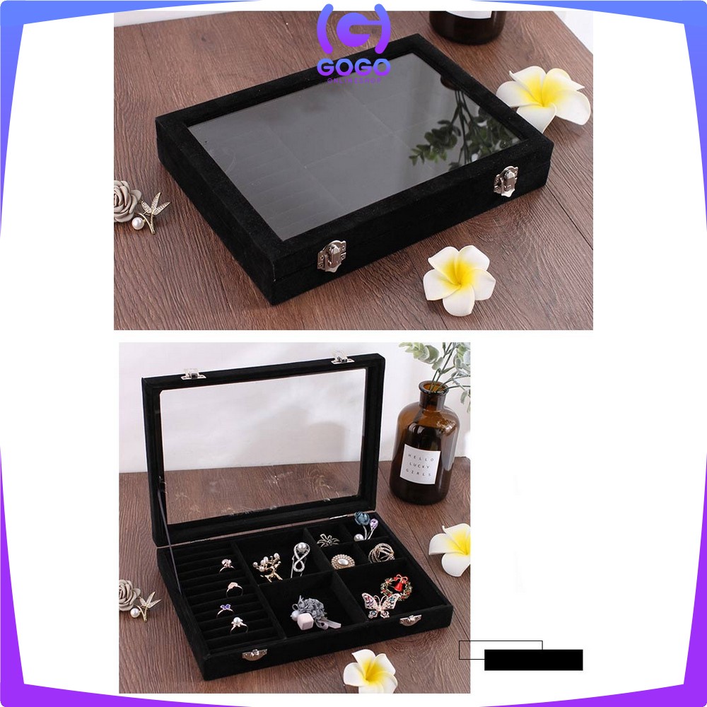 GOGO-K22 Kotak Perhiasan Seserahan Jewelry Box Cincin Kalung Tempat Penyimpanan Aksesoris Wanita