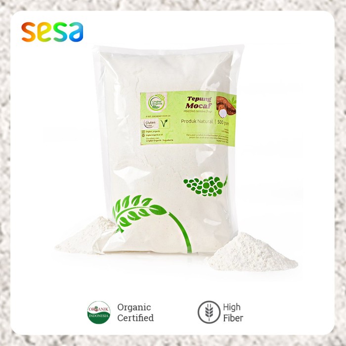 

hbt204tt Lingkar Organik Tepung Mocaf 500 G Da01D100