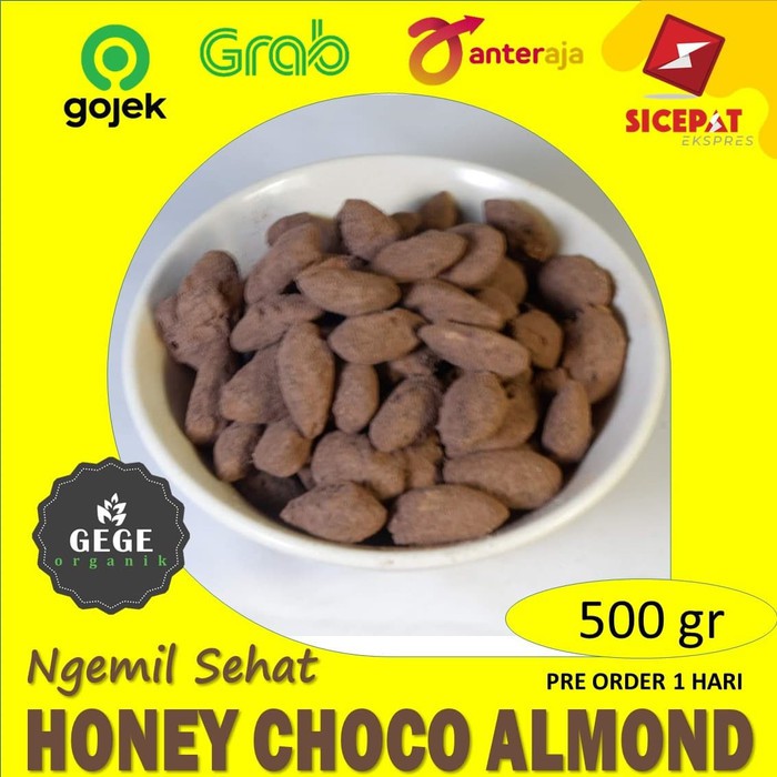 

Almond Panggang Rasa Madu Coklat Honey Choco Roasted Almond 500gr