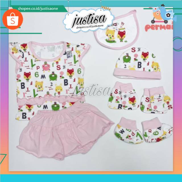 Promo  !! Baju Bayi Set Vinata Cewe - Baju bayi murah