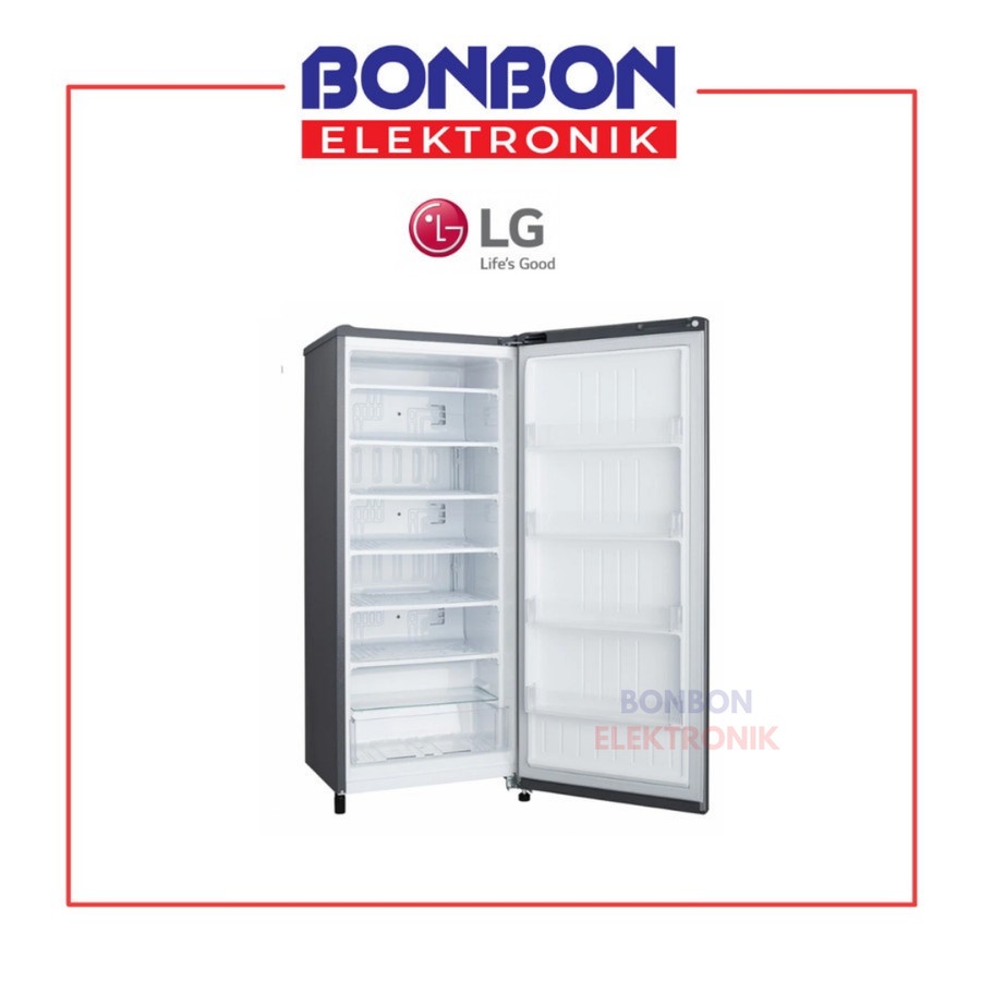 LG Upright Freezer GN-IN304SL / GNIN304SL 165L 6 Rak Lemari Es Pembeku