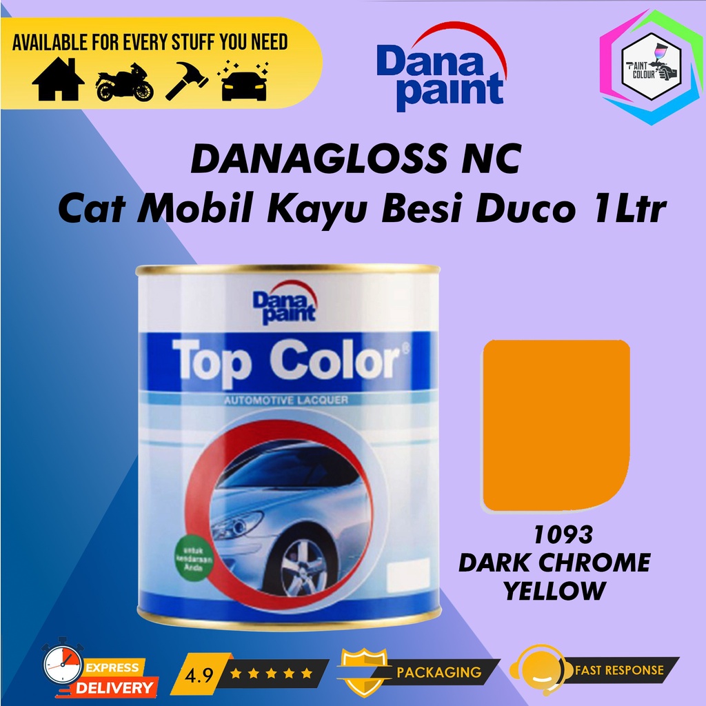 DANAGLOSS 1093 Dark Chrome Yellow - Cat Mobil Kayu Besi Duco