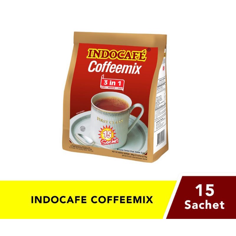 

INDOCAFE COFFEMIX 3 IN 1 15 SACHET