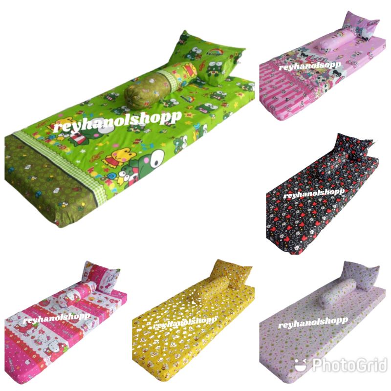 Sprei set motif karakter anak size: 120x200/90x200 tinggi 15cm