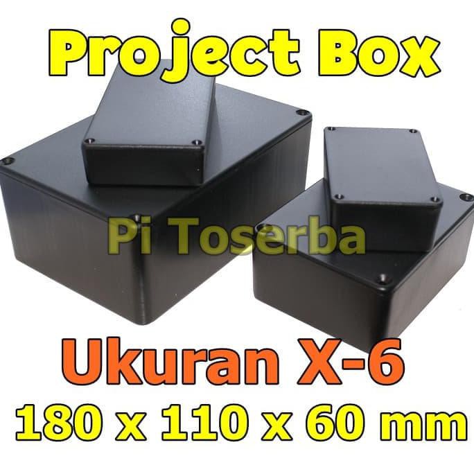 New Box X6 X 6 Hitam Kotak Panel Mikrotik Plastik Project Elektronik Tp Ori