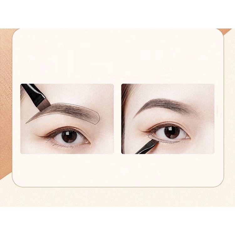 MOGYMOGY Kuas Eyeliner Per 1Pcs Kuas Alis Hitam Kuas Makeup Eye Liner Mata Pipih Eyebrow Brush Brush Make Up