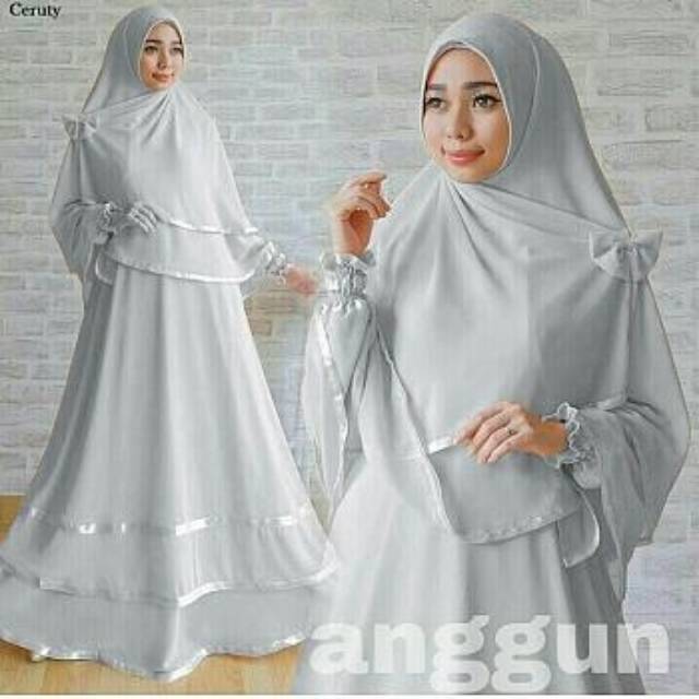 JCK- ANGGUN SYARI / Gamis Syari Set Lebaran / Set Gamis Murah (tersedia 9 warna)