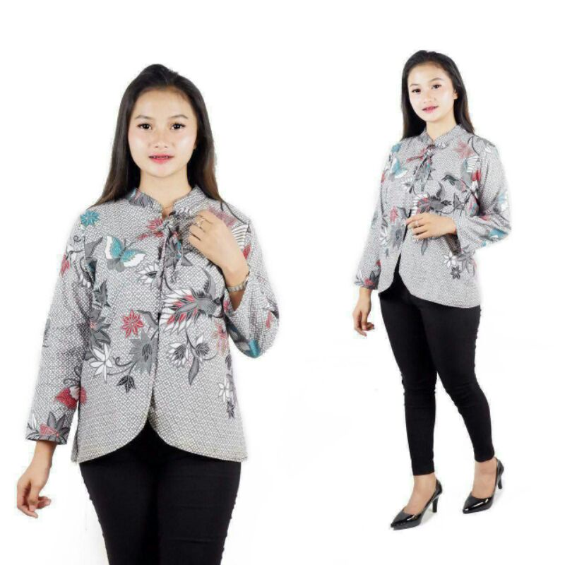 Atasan wanita blouse batik terbaru