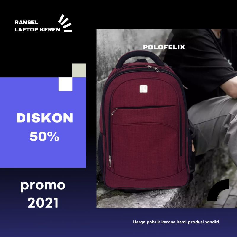 Tas Punggung Nilon Wanita Laki-laki Tas Sekolah Kuliah Pelajar Perempuan Jala Travel Ransel Laptop Keren Pria Perempuan Tas Buku Mode Wanita