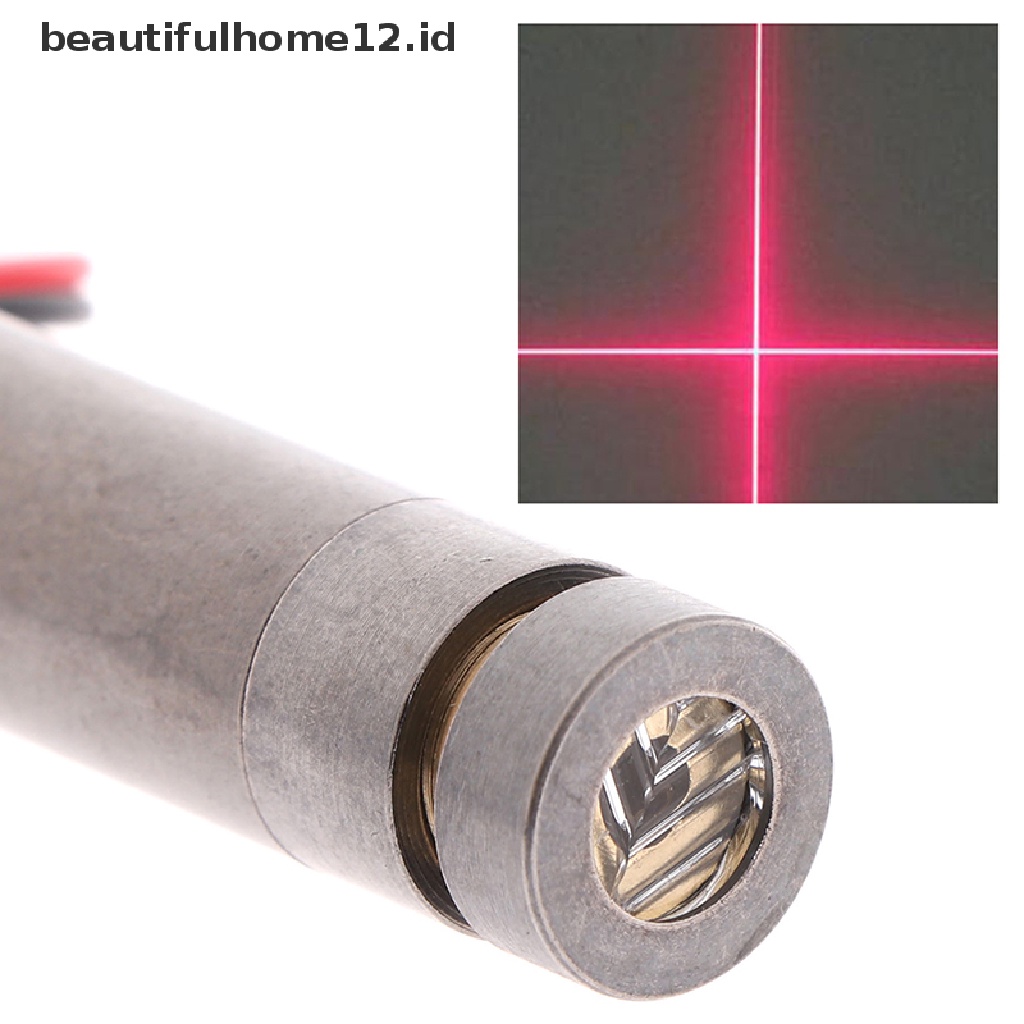 【beautifulhome12.id】 650nm 5mW red point / line / cross laser module head glass lens focusable .