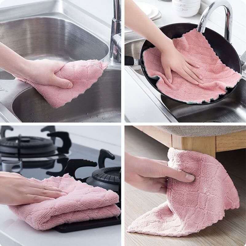 Kain Lap Microfiber Anti Minyak Mudah DiPeras Lembut