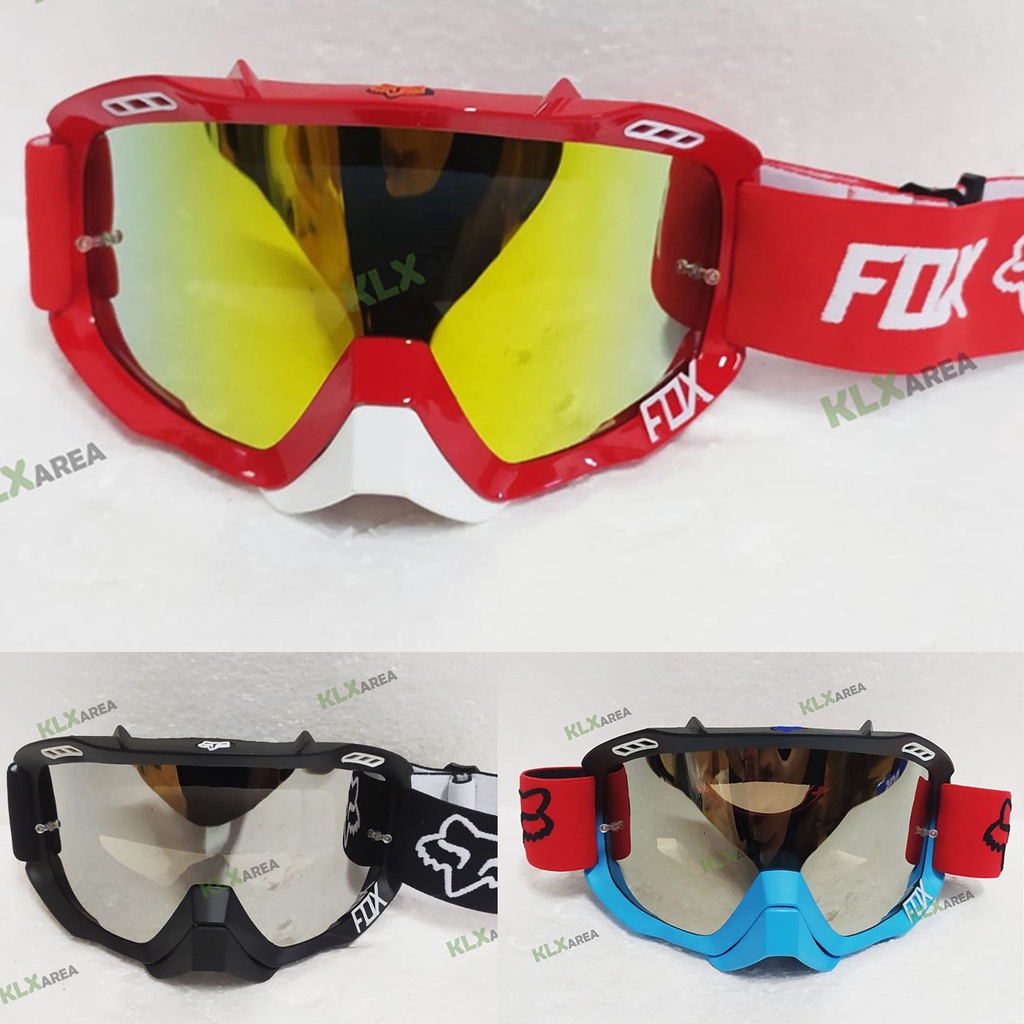 Goggle Google Fox Red model scott 100 snail / kacamata trail Cross