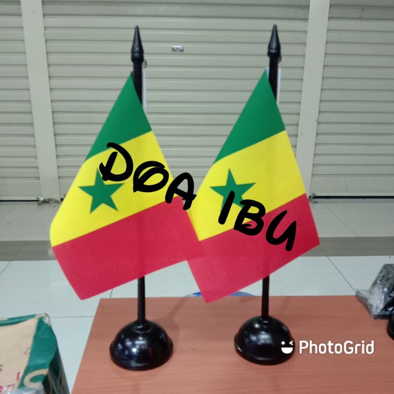

best seller tiang kayu meja+bendera SENEGAL ready stock