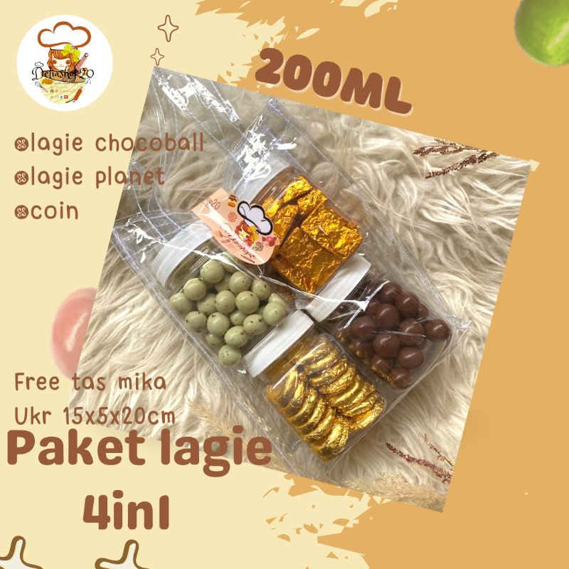 

Paket 4in1 200ml lagie cube coin chocoball planet by deliashop20