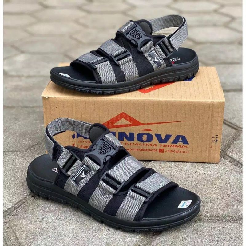 Sandal Gunung Adinova Hitam Nyaman Terlaris