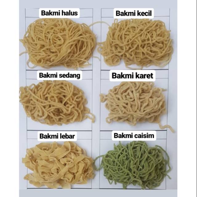 

BAKMI TELUR ASLI / BAKMI KARET KECIL LEBAR BESAR SEDANG / BAKMI CAISIM / KULIT PANGSIT