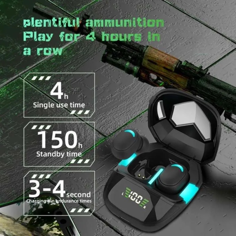G7S TWS HEADSET EARPHONE WIRELESS BLUETOOTH 5.0 GAMING MODE LOW DELAY