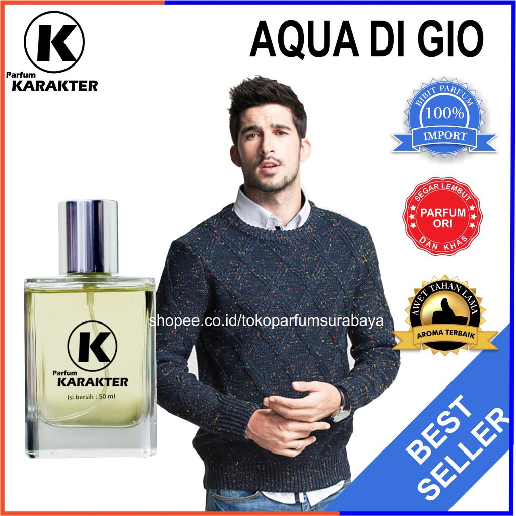 Parfum Cowok Acqua Digio  Bibit Parfum Import Wangi &amp; Tahan Lama  Kemasan 30ml | Bisa Cod | Terlaris