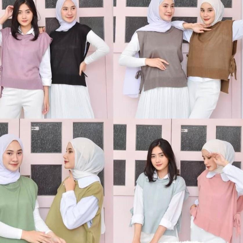 ↝ ILLO VEST | baju rajut | sweater rajut cewek couple | rompi rajut bahan tebal | rompi bts korea じ