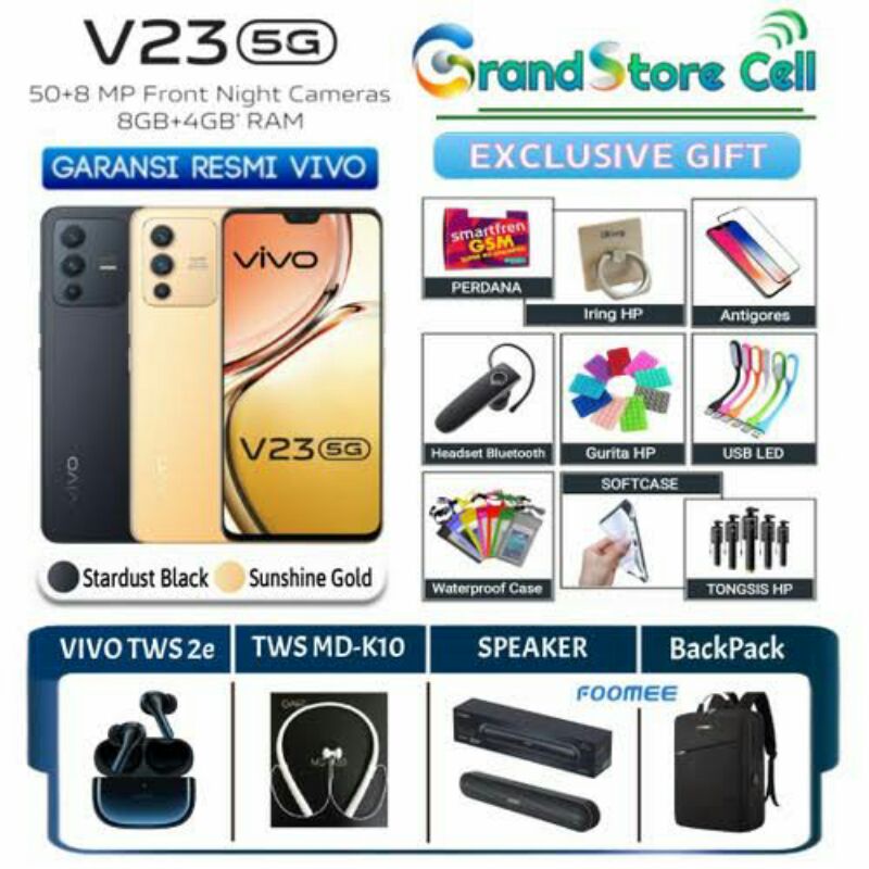 VIVO V23 - V 23 5G 8/128 GB | VIVO Y36 4G 8/256 GB NFC GARANSI RESMI VIVO INDONESIA