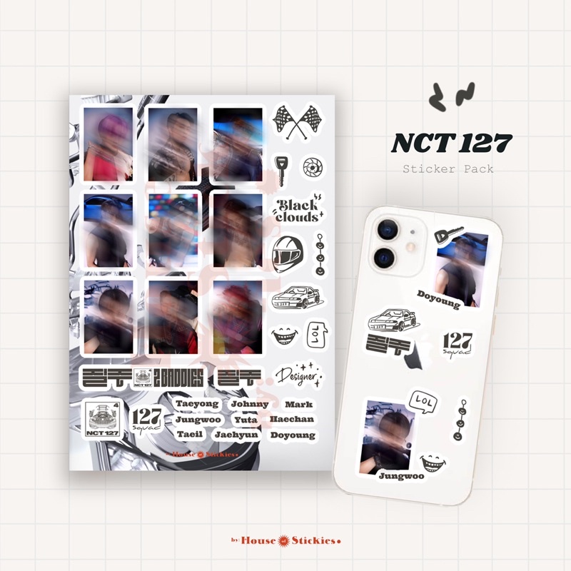 NCT 127 2 Baddies Unofficial Sticker Pack (Fanmade)