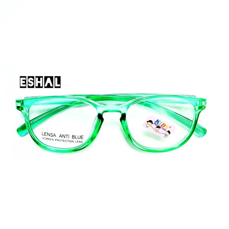 KACAMATA ANAK ANTI RADIASI (BLUERAY) CEWE COWO-Hijau
