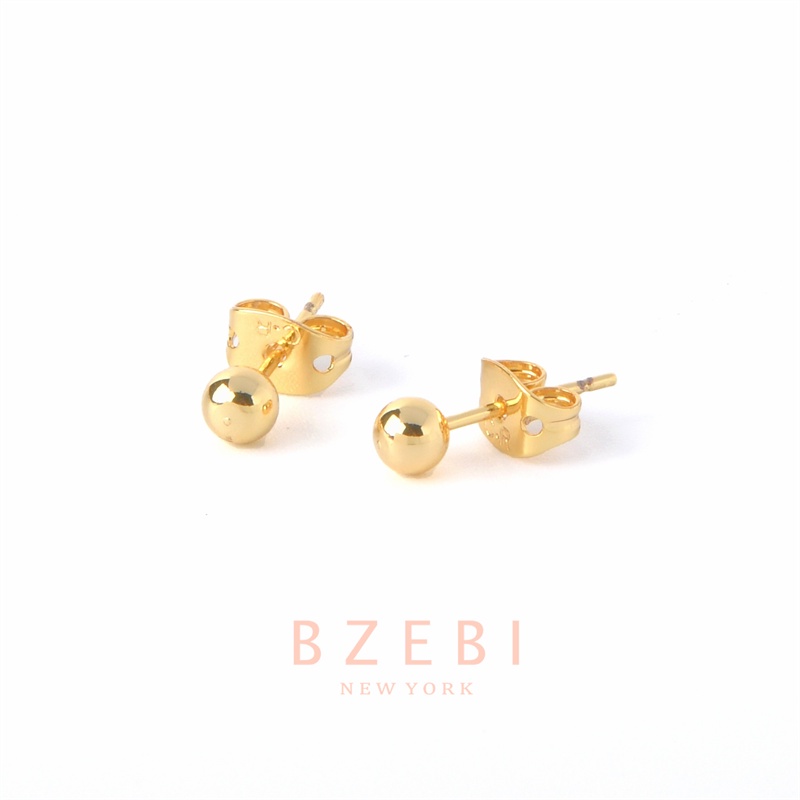 Bzebi Anting Tusuk Lapis Emas 24K 916 Untuk Wanita 321E