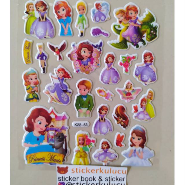 

Stiker anak timbul SOFIA 13x15cm