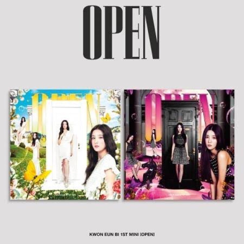 [READY STOCK] KWON EUN BI - Mini Album [OPEN] (IN Ver. &amp; OUT Ver.) + Poster (with Tube) &amp; Photocard POB