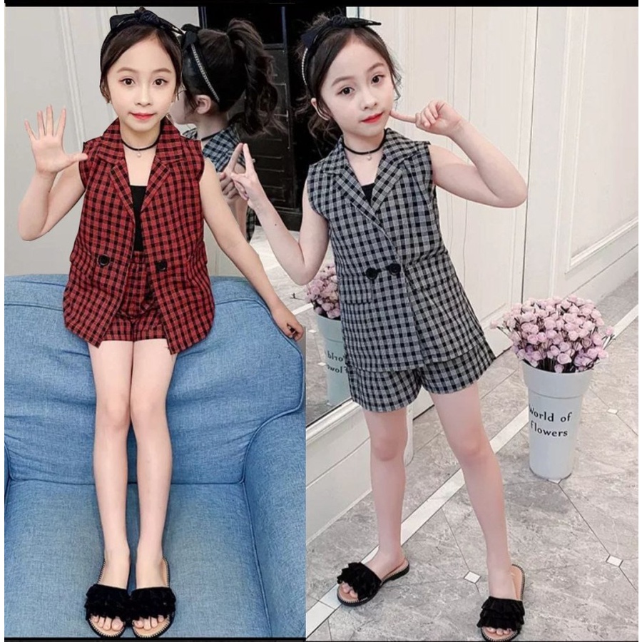Baju Anak Perempuan Import Setelan Korea Umur 3 4 5 6 7 8 9 10 tahun | Baju Anak Cewek Murah