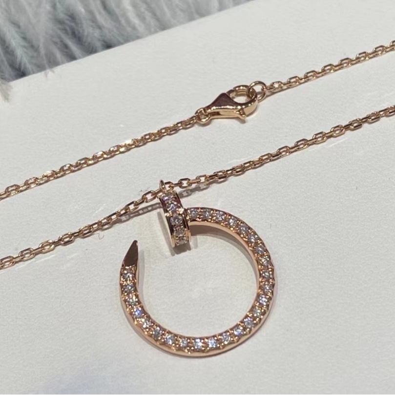 2021 Kalung Rantai Titanium Steel Lapis Rose Gold 18K Desain Minimalis Mewah Untuk Wanita