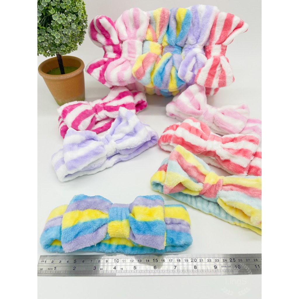 Bandana Bando Rambut Motif Pita Besar Korea / Headband Masker  / Hairband Murah Import