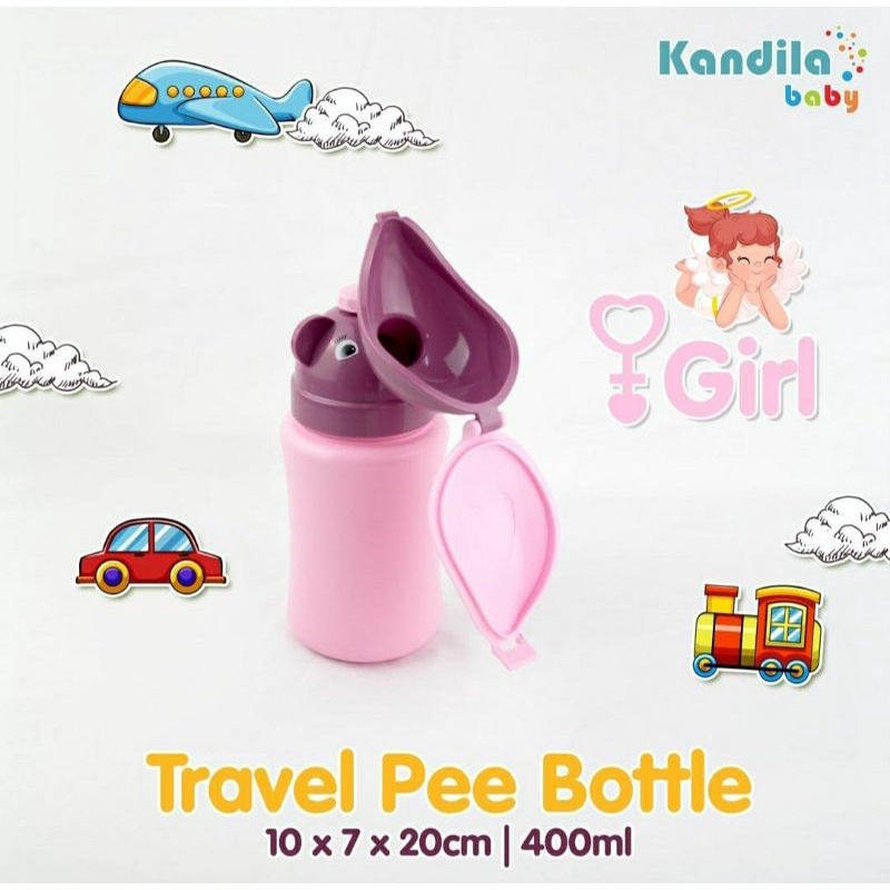 KANDILA Baby Travel Pee Bottle Portable Hygienic Pee Bottle Travel Urinal Potty Botol Pipis Bayi