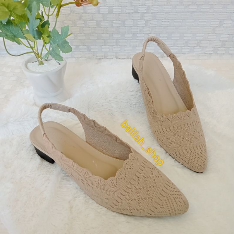 Wedges Wanita Hak Tali Belakang PEO 09 , Sandal Wanita