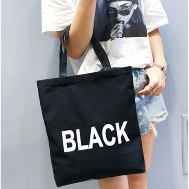 BABY STORE01 - SSS04 TOTE BAG KANVAS TAS TOTE FASHION WANITA SIMPLE TAS KULIAH HAND BAG IMPORT