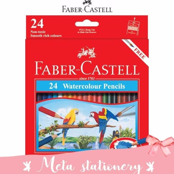 

(BISA COD) Pensil warna Water Color Faber Castell 24 TERLENGKAP Kode 81