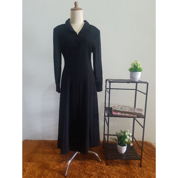 Dress Midi Vintage Black
